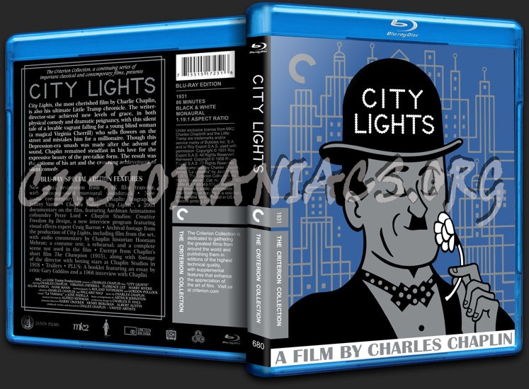 680 - City Lights blu-ray cover