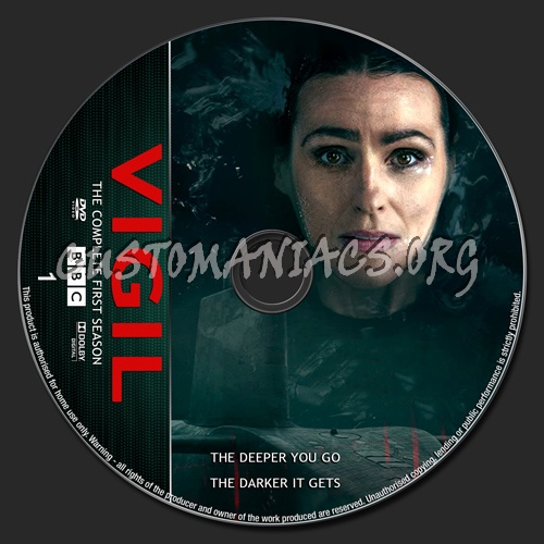 Vigil Season 1 dvd label