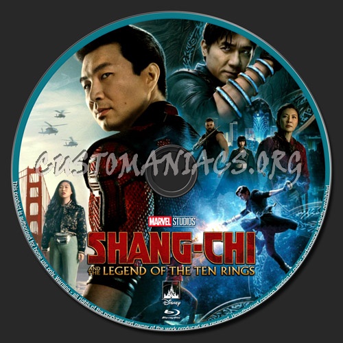 Shang-Chi And The Legend Of The Ten Rings blu-ray label