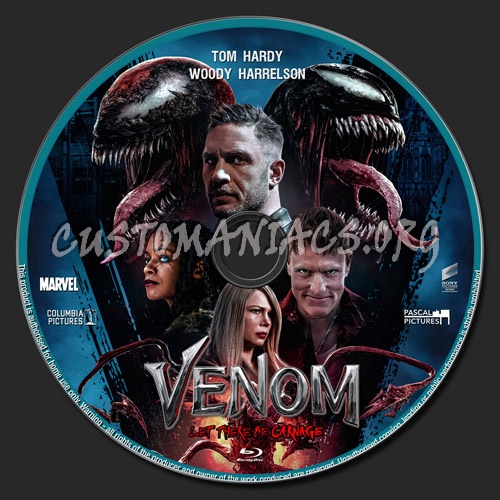 Venom Let There Be Carnage blu-ray label