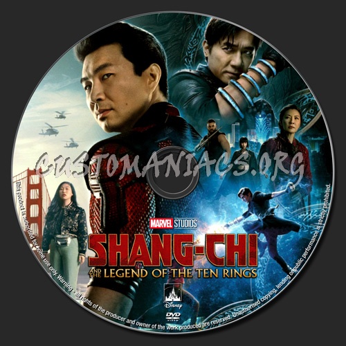 Shang-Chi And The Legend Of The Ten Rings dvd label