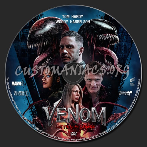 Venom Let There Be Carnage dvd label