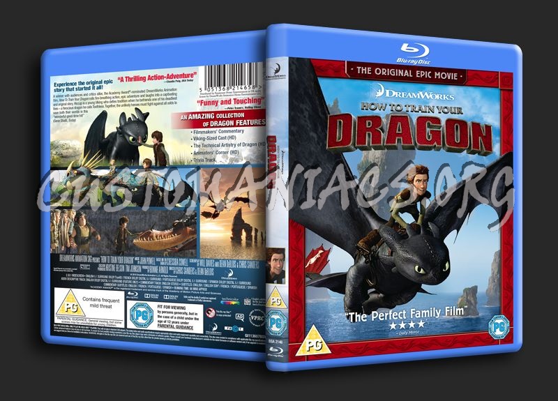 How to Train Your Dragon blu-ray cover