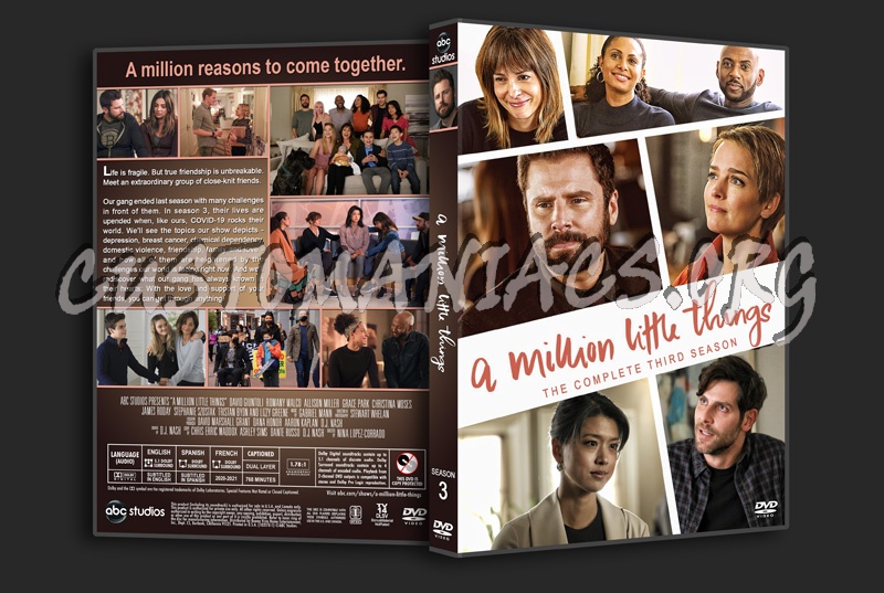 A Million Little Things - Season 3 dvd cover