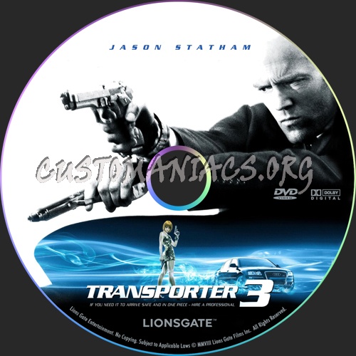 Transporter 3 dvd label