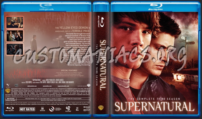 Supernatural Season 3 dvd cover