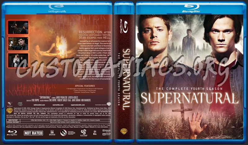 Supernatural Season 4 dvd cover