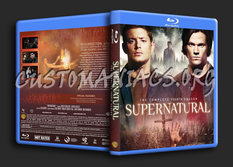 Supernatural Season 4 dvd cover