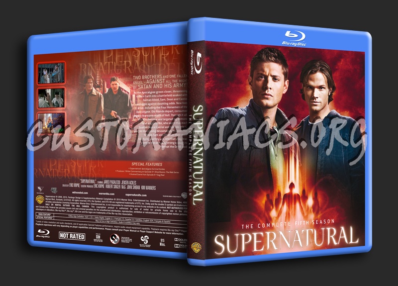Supernatural Season 5 dvd cover
