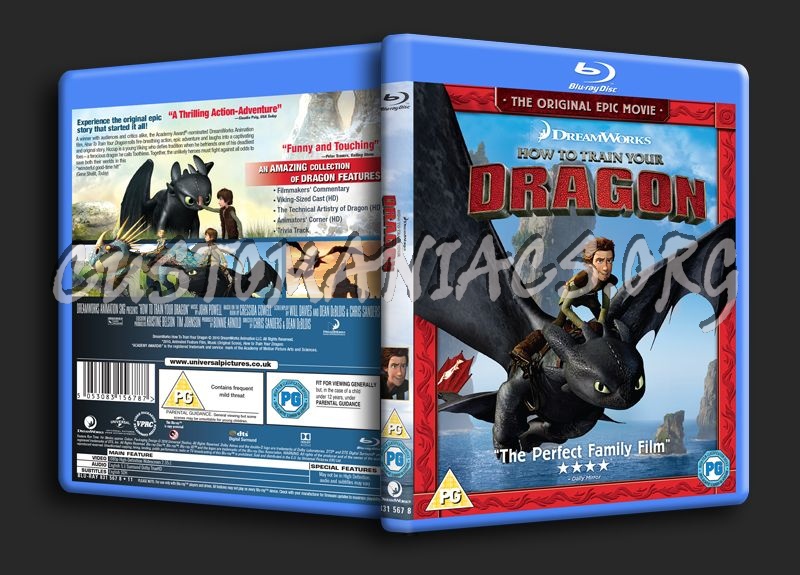 How to Train your Dragon blu-ray cover