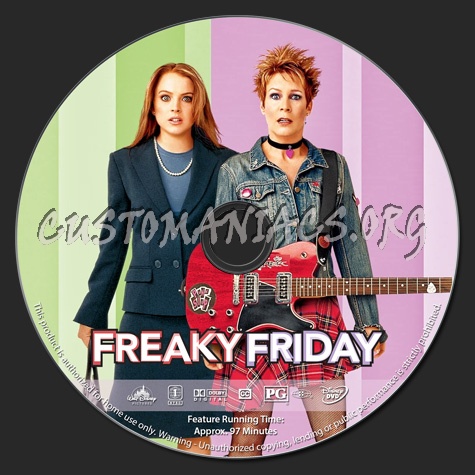 Freaky Friday (2003) dvd label