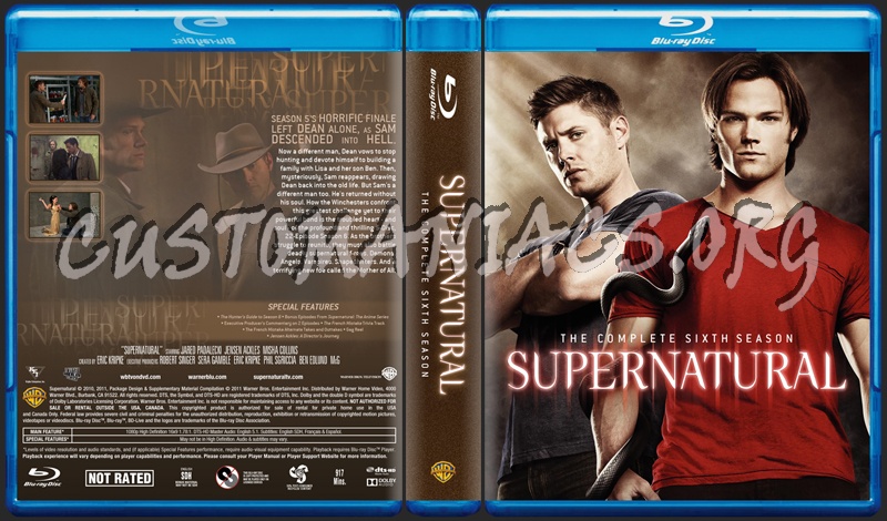 Supernatural Season 6 dvd cover