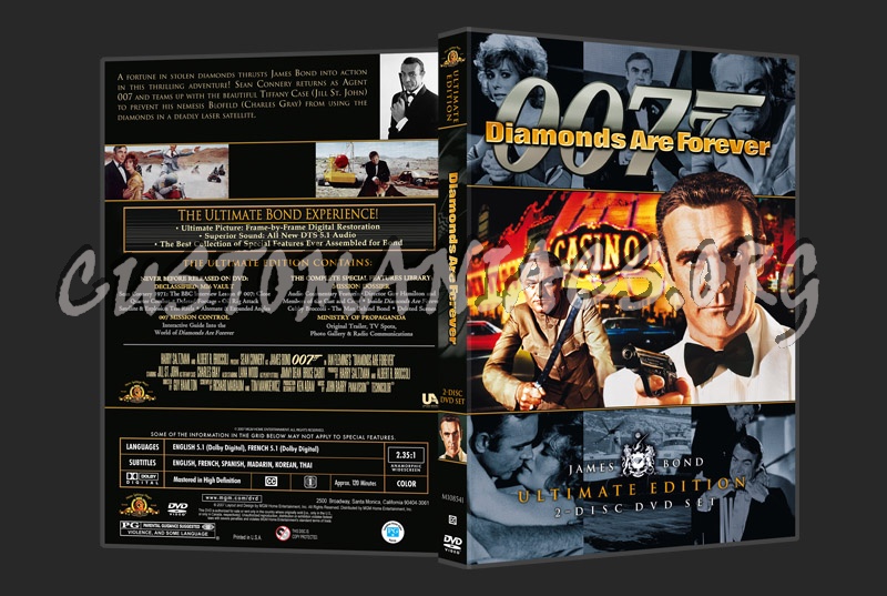 Diamonds Are Forever dvd cover