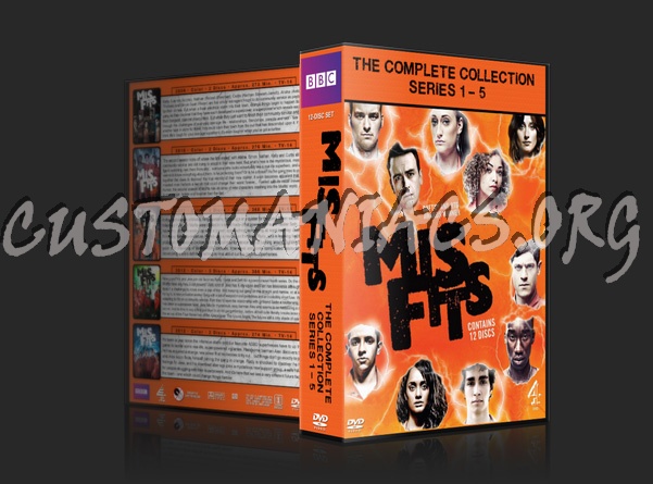 Misfits - The Complete Collection - Series 1-5 dvd cover