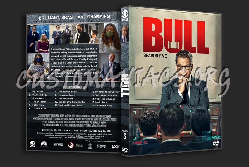 Bull - Season 5 dvd cover