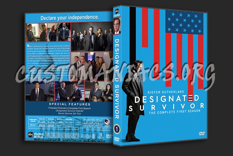 Designated Survivor  Season 1 dvd cover  DVD Covers & Labels by