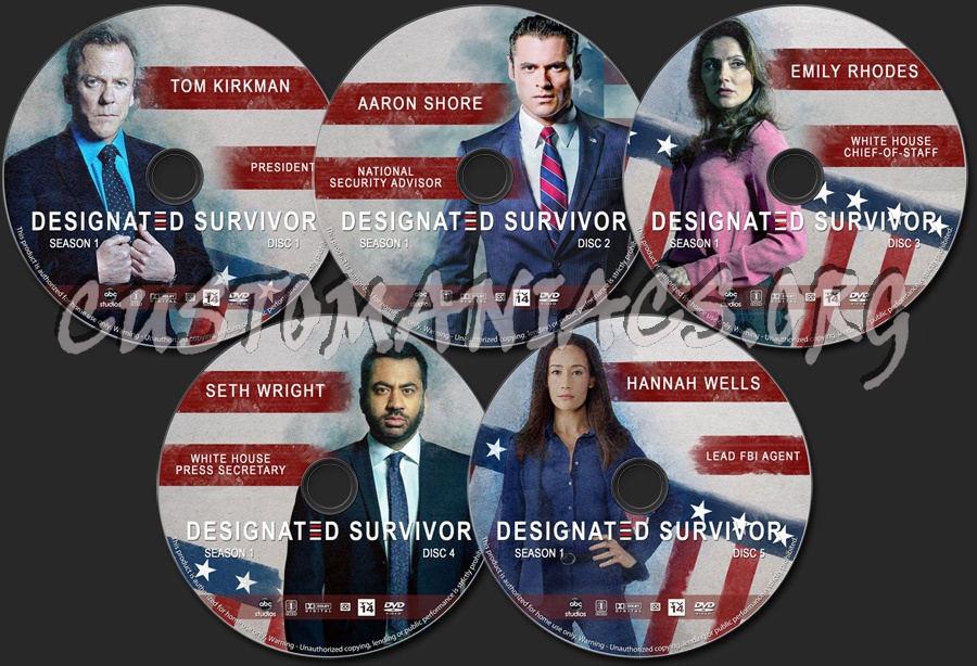 Designated Survivor - Season 1 dvd label