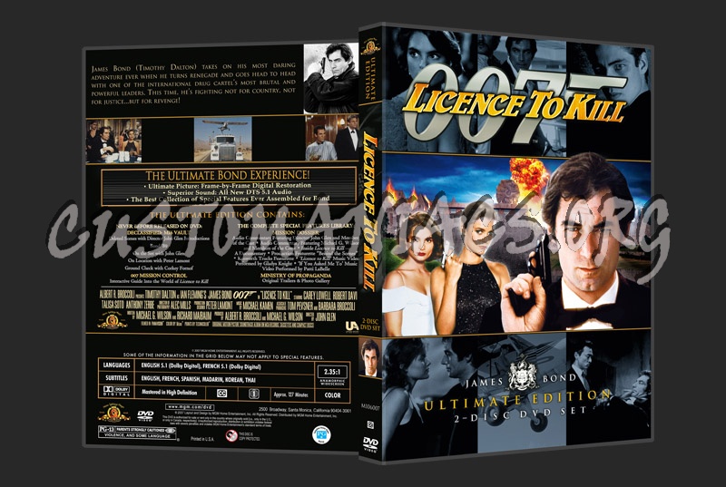 Licence To Kill dvd cover