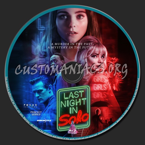 Last Night In Soho blu-ray label