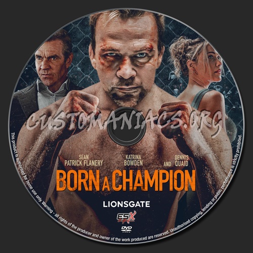 Born A Champion dvd label