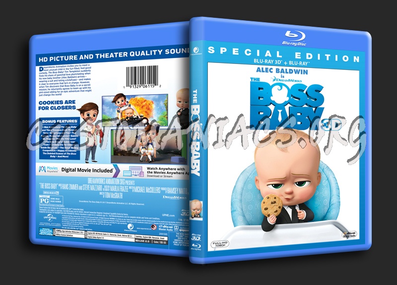 Boss Baby 3D blu-ray cover