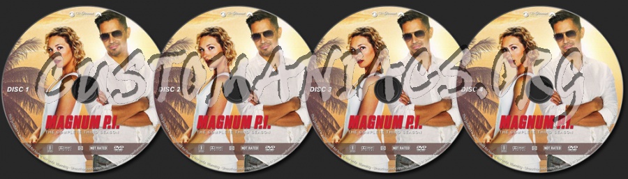 Magnum P.I. - Season 3 dvd label
