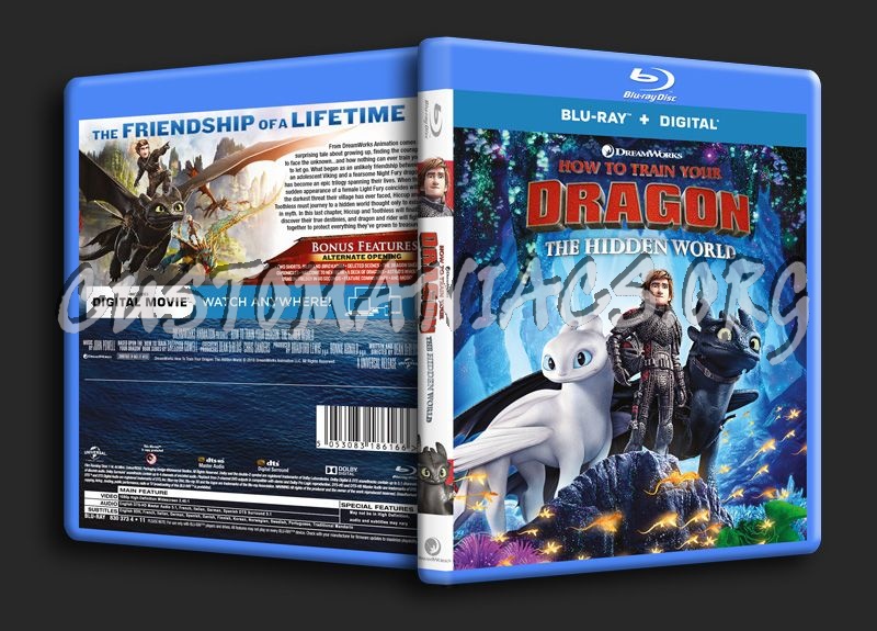 How To Train Your Dragon The Hidden World blu-ray cover