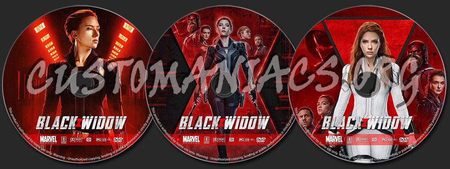 Black Widow dvd label