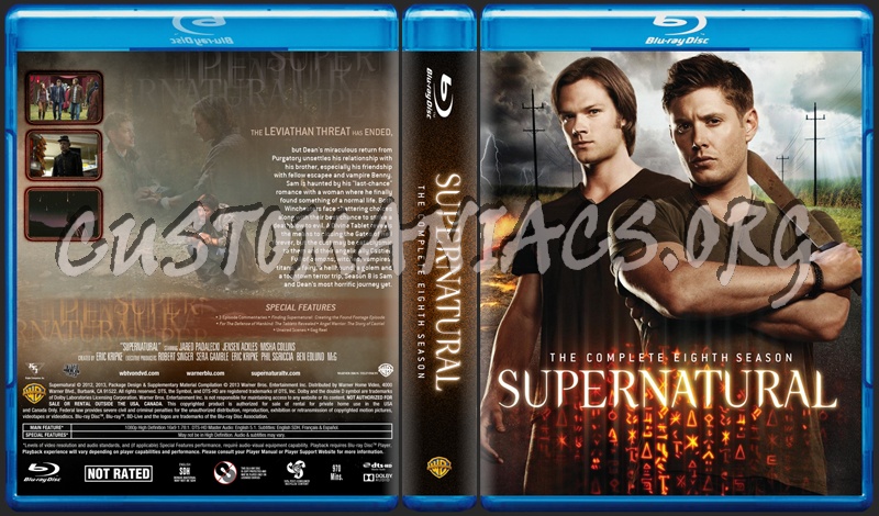 Supernatural Season 8 dvd cover