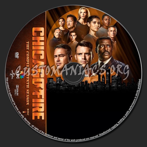 Chicago Fire Season 10 dvd label