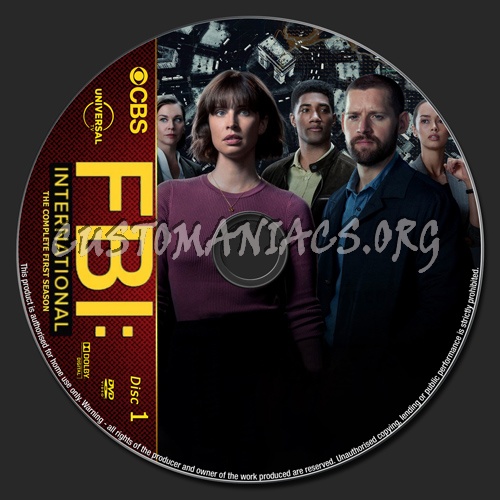FBI International Season 1 dvd label