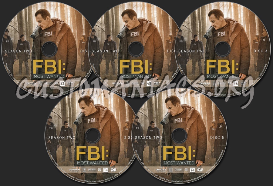 FBI: Most Wanted - Season 2 dvd label