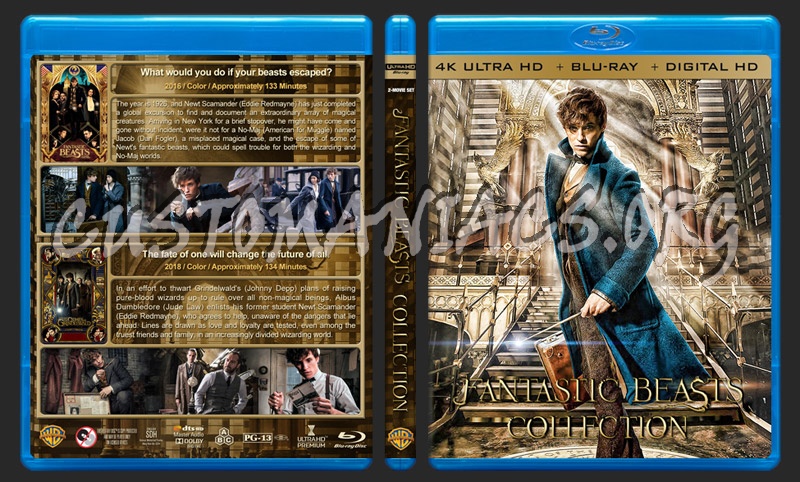 Fantastic Beasts and Where to Find Them Collection (4K) blu-ray cover