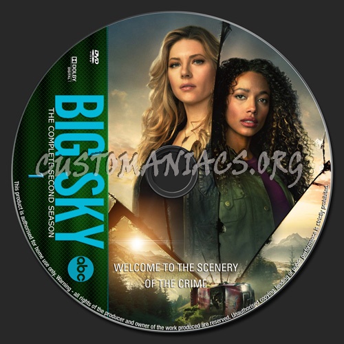 Big Sky Season 2 dvd label