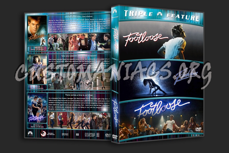 Footloose (1984) / Flashdance / Footloose (2011) Triple Feature dvd cover