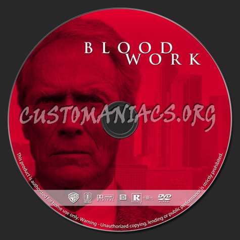 Blood Work dvd label
