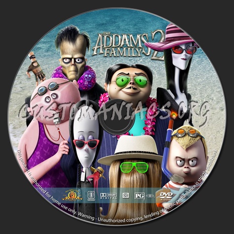 The Addams Family 2 dvd label