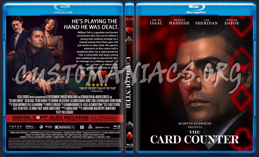 The Card Counter blu-ray cover