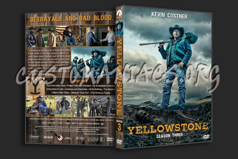 Yellowstone - Season 3 dvd cover