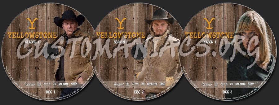 Yellowstone - Season 1 dvd label