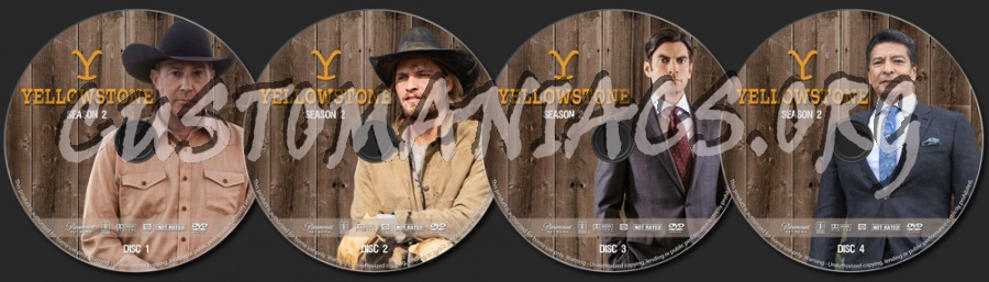 Yellowstone - Season 2 dvd label