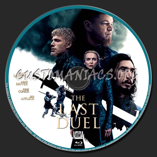 The Last Duel blu-ray label