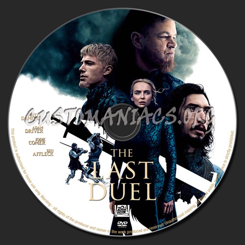 The Last Duel dvd label