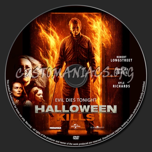 Halloween Kills dvd label