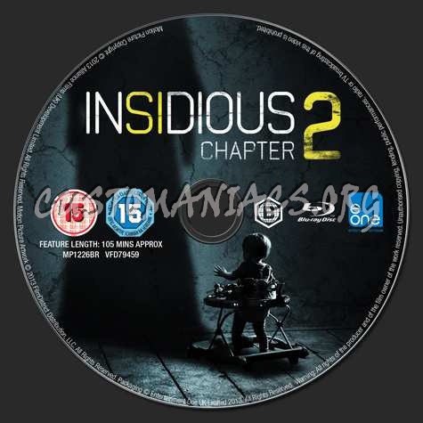Insidious Chapter 2 blu-ray label