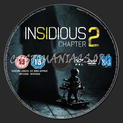 Insidious Chapter 2 dvd label