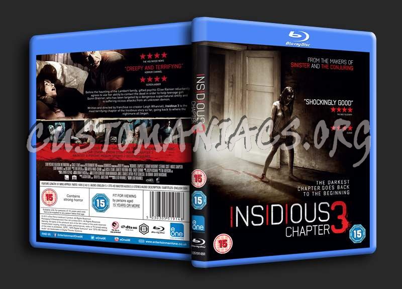 Insidious Chapter 3 blu-ray cover