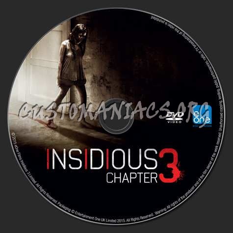 Insidious Chapter 3 dvd label