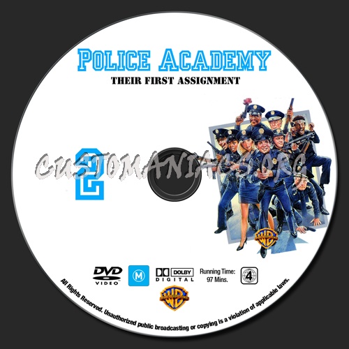 Police Academy 1 - 7 dvd label