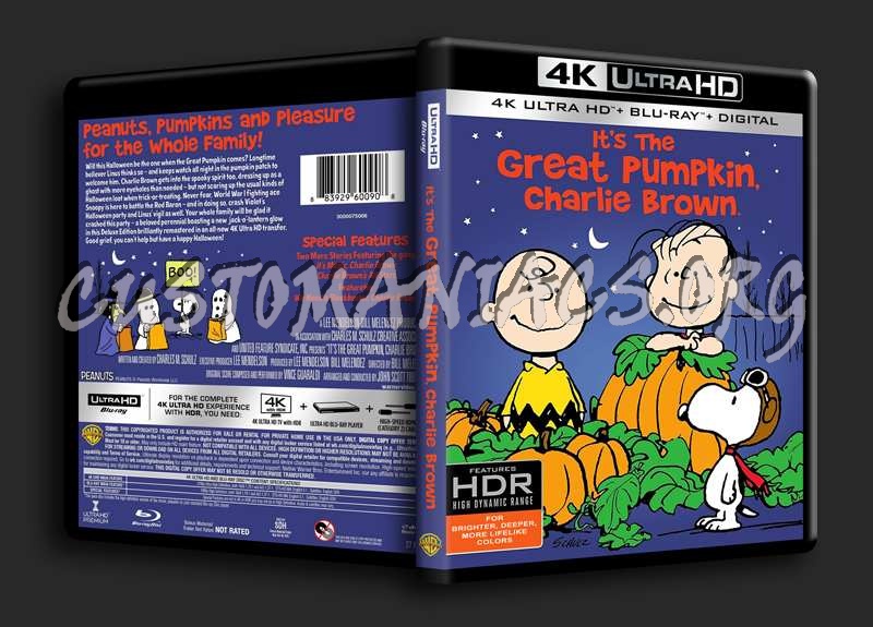 It's the Great Pumpkin, Charlie Brown 4K blu-ray cover